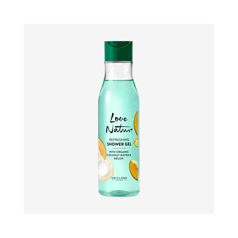 Gel de Ducha Refrescante con Agua de Coco y Melón Orgánicos Love Nature