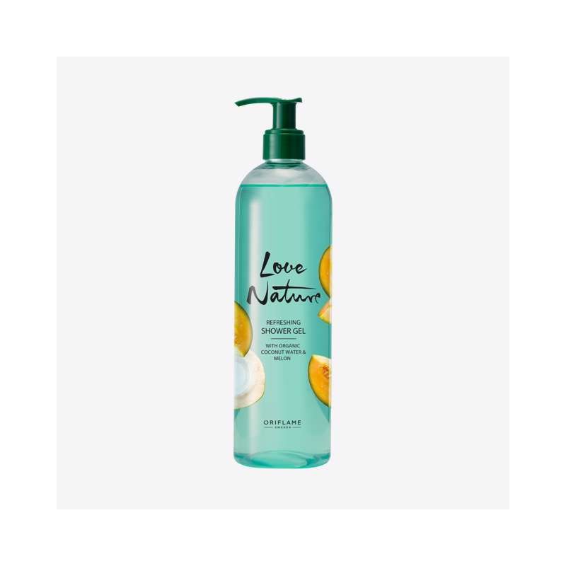 Gel de Ducha Refrescante con Agua de Coco y Melón Orgánicos Love Nature