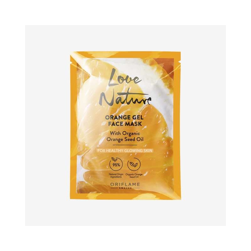 Mascarilla Facial en Gel con Aceite de Naranja Orgánico Love Nature