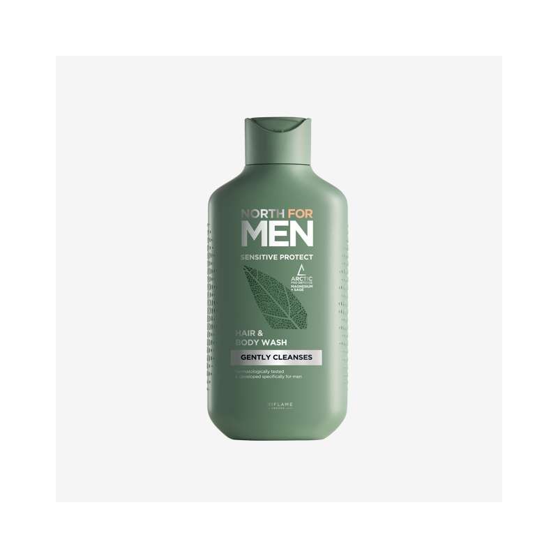 Jabón para Cabello y Cuerpo Sensitive Protect North For Men