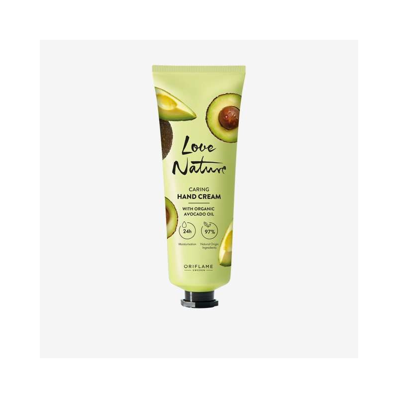 Crema de Manos Hidratante con Aceite de Aguacate Orgánico Love Nature