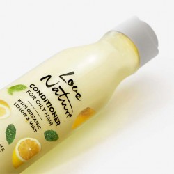 Acondicionador para Cabello Graso con Limón y Menta Orgánicos Love Nature