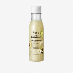 Champú 2 en 1 para Todo Tipo de Cabello con Aceite de Aguacate y Manzanilla