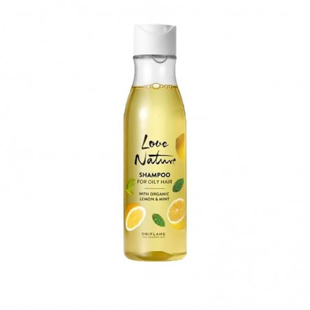 Champú para Cabello Graso con Limón y Menta Orgánicos Love Nature