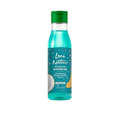 Gel de Ducha Refrescante con Agua de Coco y Melón Orgánicos Love Nature